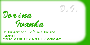 dorina ivanka business card